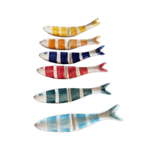 Sardinha suporte para faca (pintada-14cm)